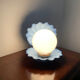 Vintage lamp bead shell ceramic