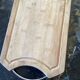 Clear wood cutting board