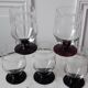 Lot de 5 verres à vin ou eau art déco années 30