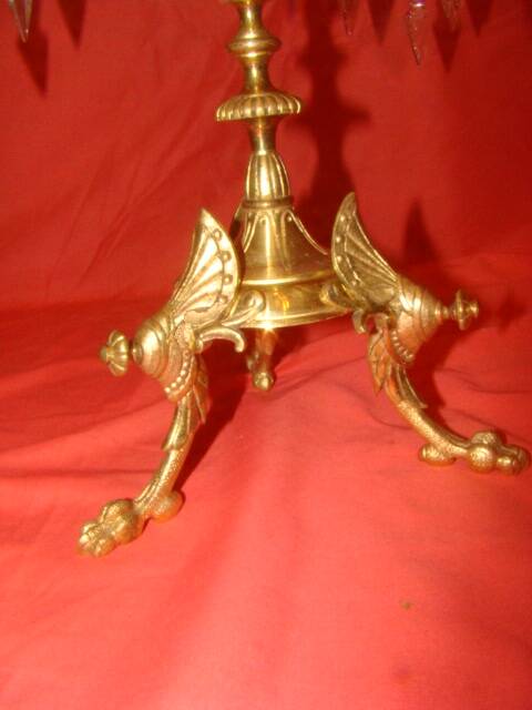 pair of bronze candelabra with 4 candle holders from the late 19th century