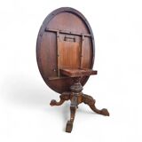 Oval Victorian tilt-top table, breakfast table / 1840s