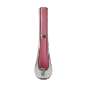 vase doublé rose de