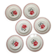Lot no. 2 of 6 Germaine de Badonviller dessert plates