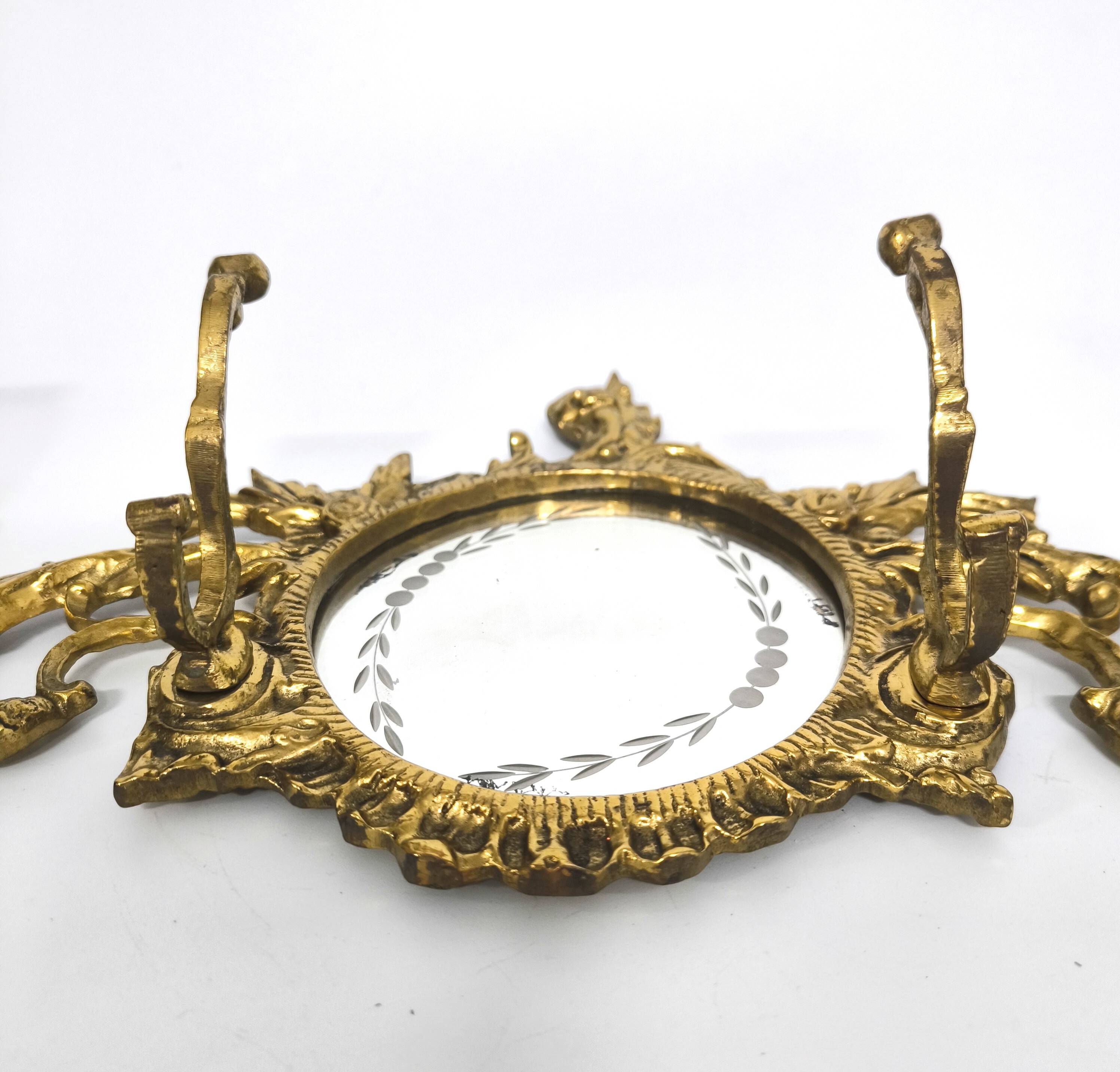 Bronze pole with mirror Imperio style years 40
