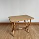 Rattan side table
