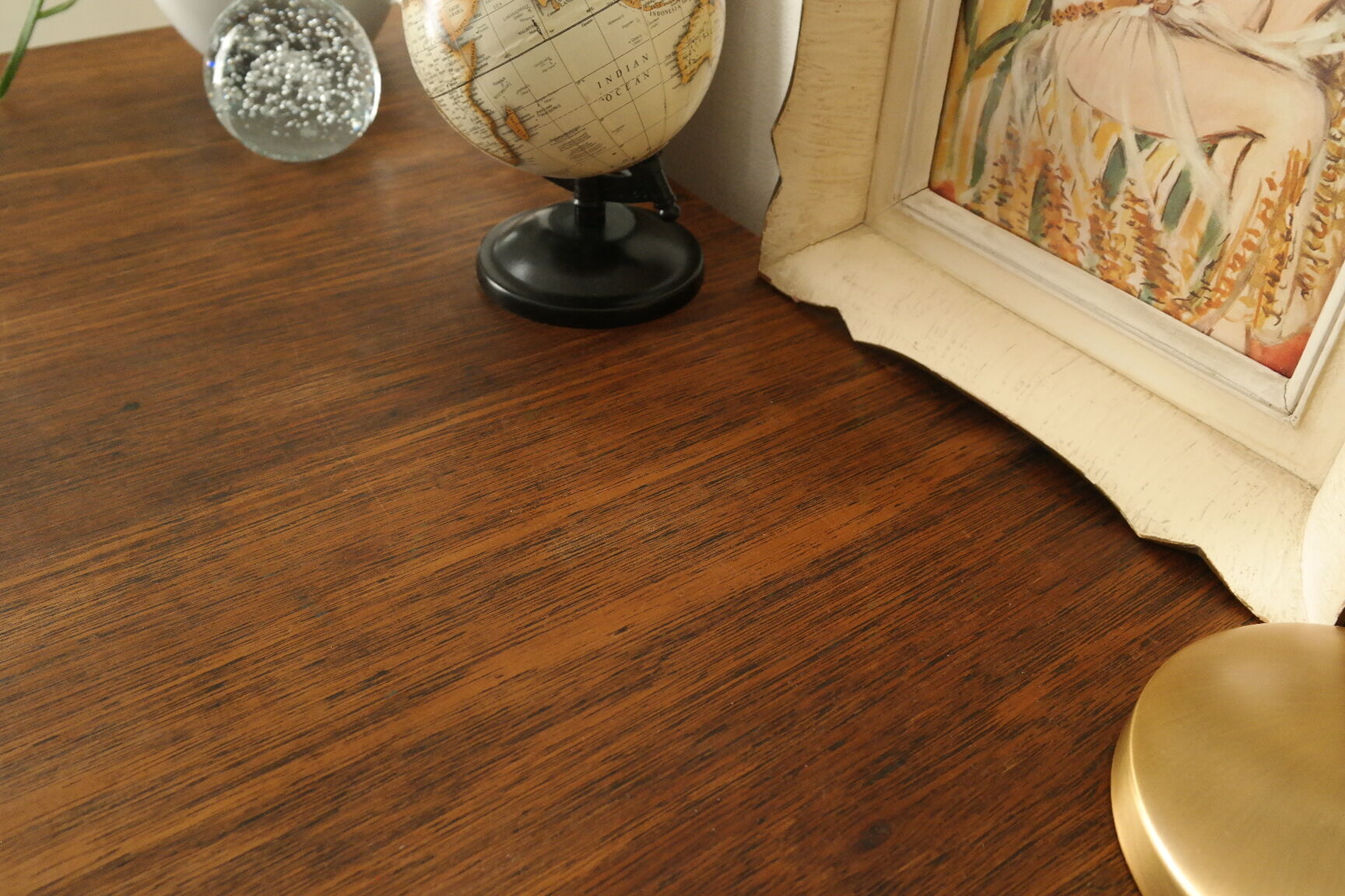 Old colonial style bamboo desk