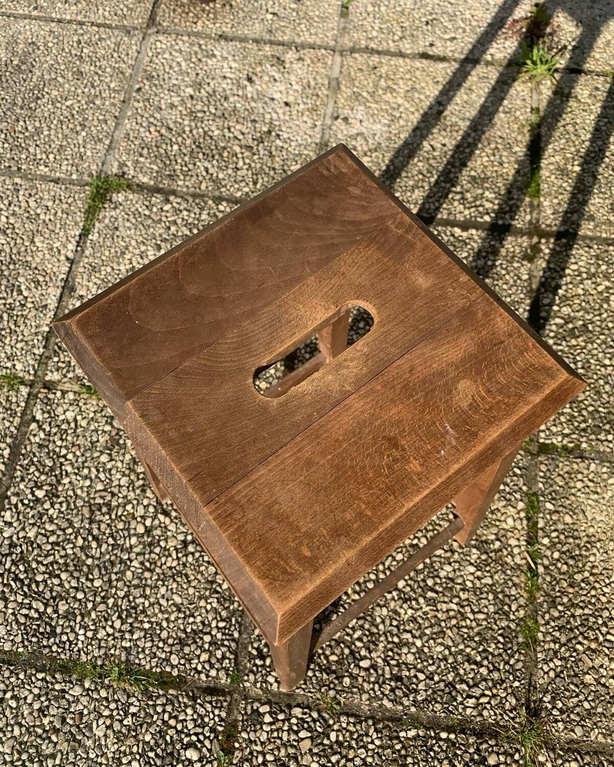 Old wooden stool