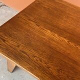 Farmhouse table Scandinavian brutalist dining table vintage 1960s legs com