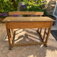 Old wooden schoolboy desk