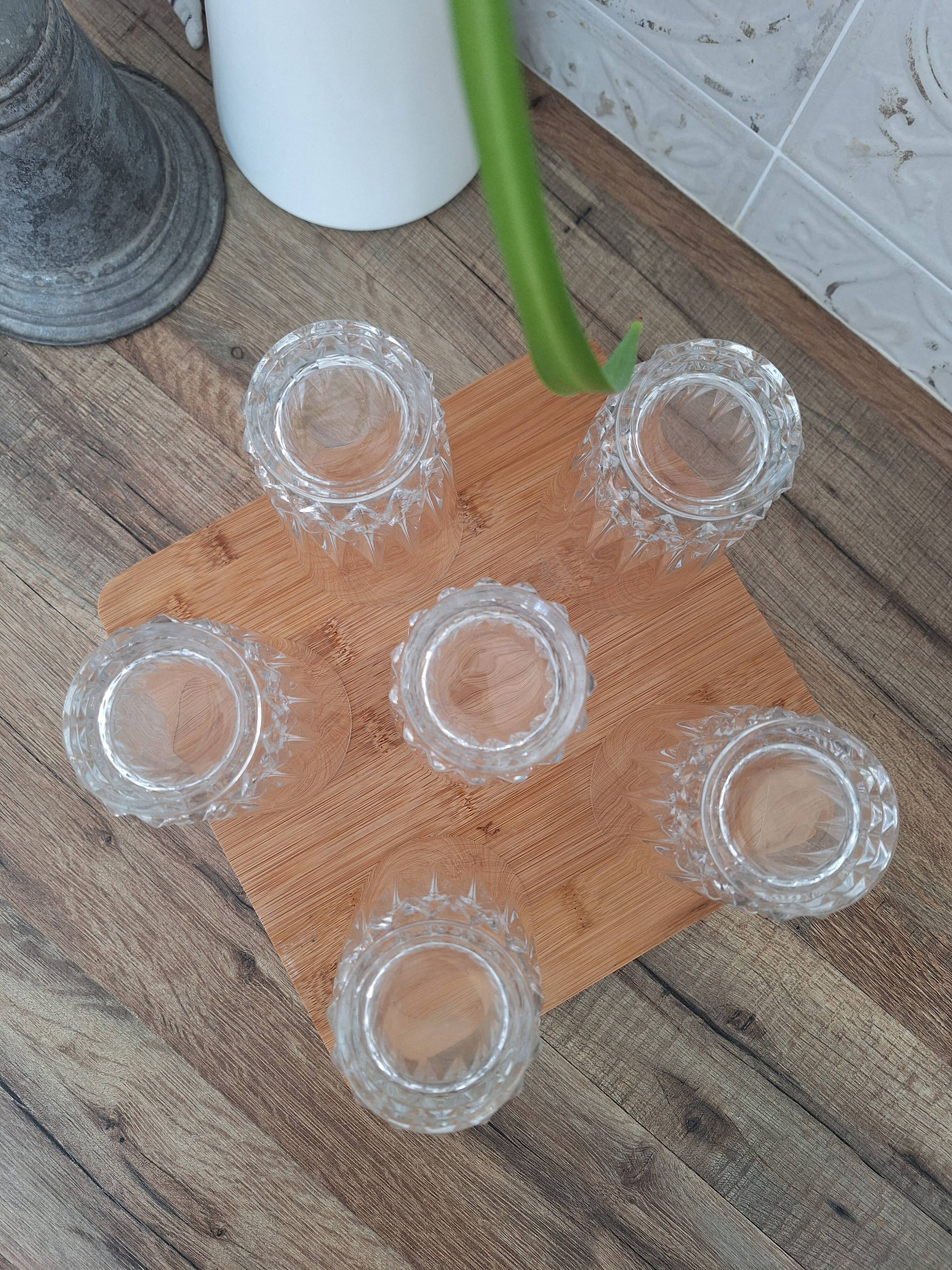 Verres à eau ou apéritif en cristal