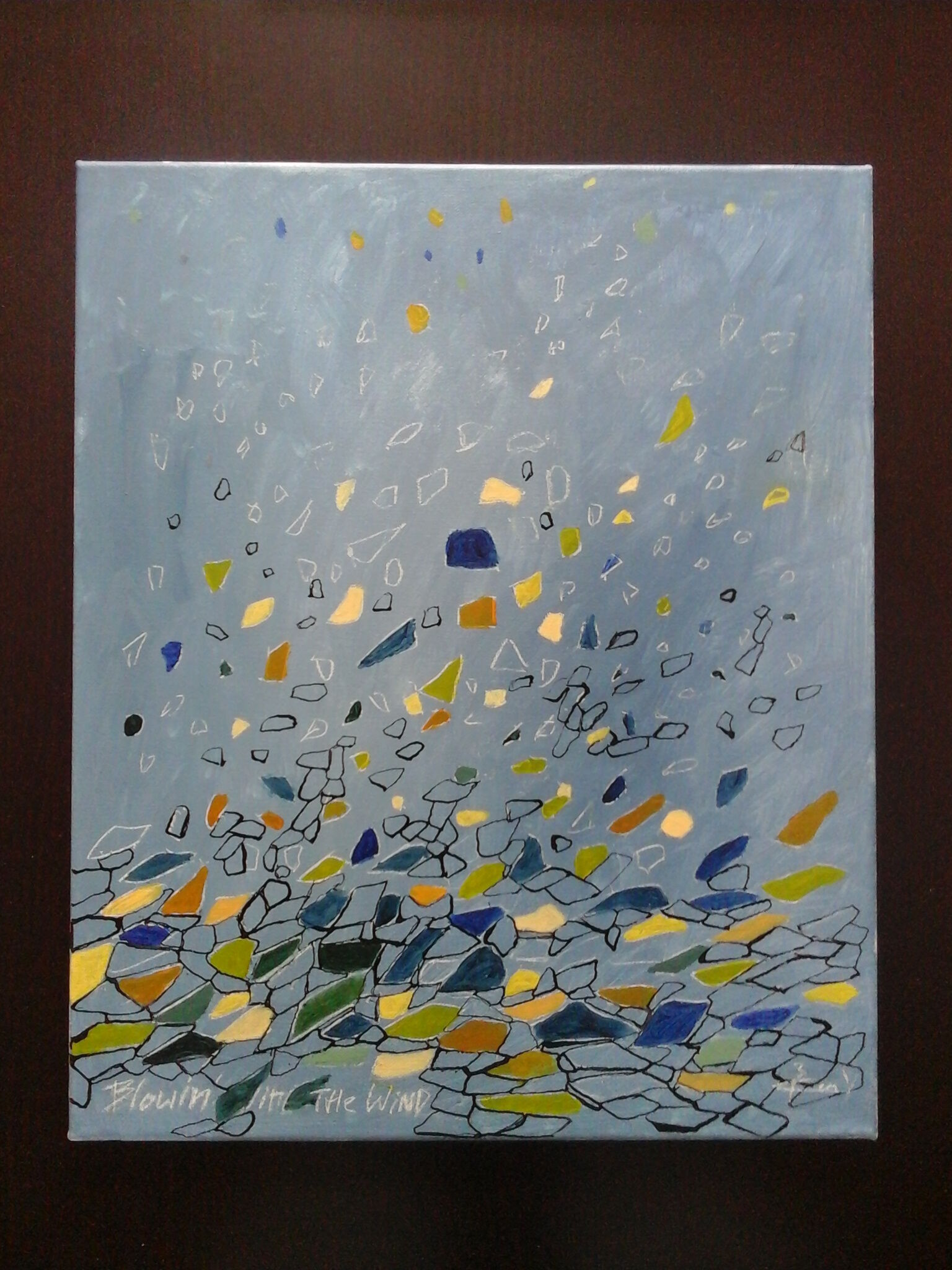 "blowin in the wind" acrylic