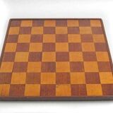 Antique wooden chess set and board