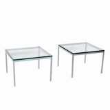 Paire de tables basse/bouts de canapé par Florence KNOLL