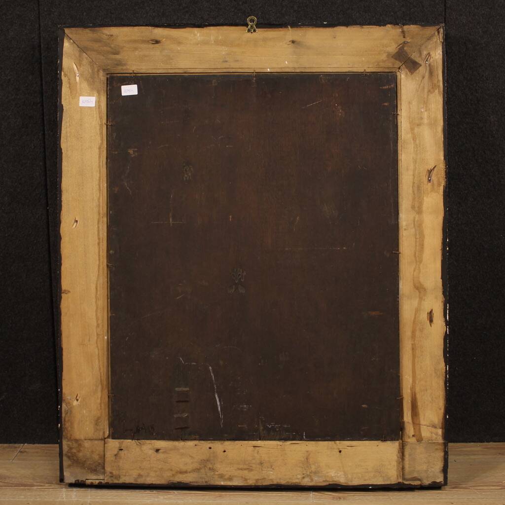 17th century Flemish oil on panel painting, Madonna and Child