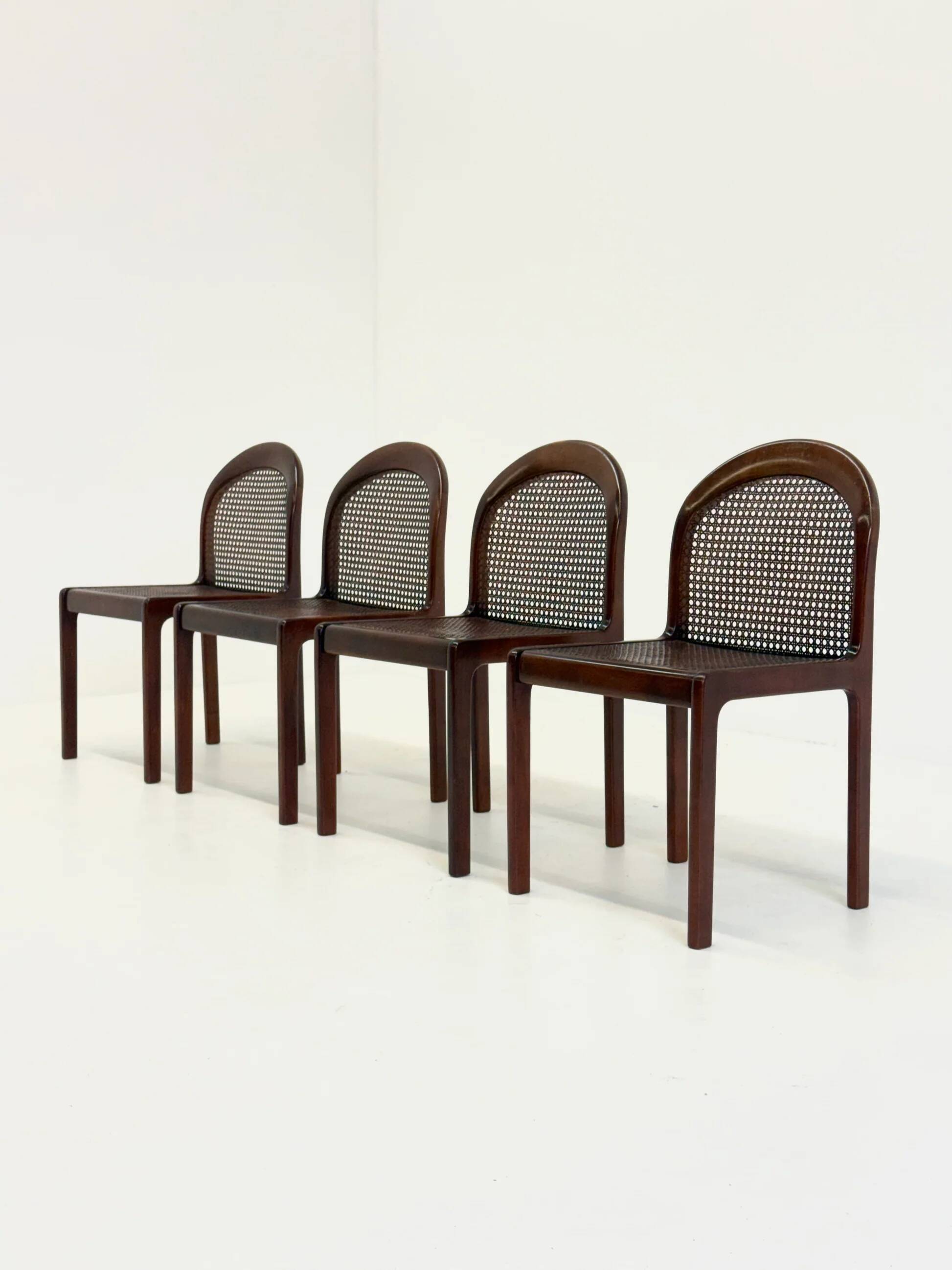 Set of four Mid-Century dining chairs by Lübke