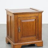 Antique English 1-door cabinet/side table from the mid/late 19th century