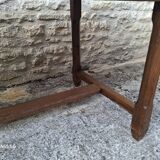 Extendable oak farmhouse table