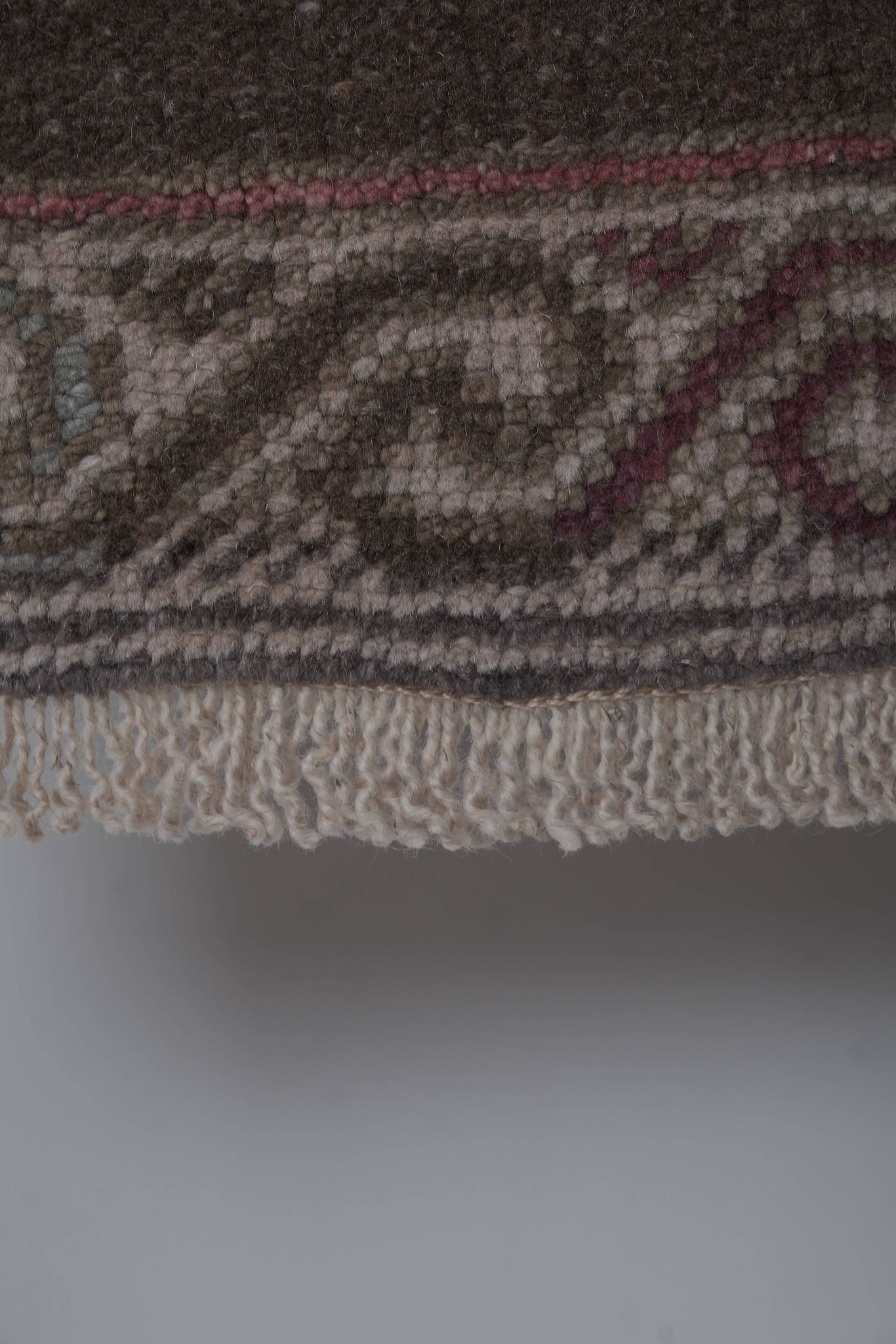 Tapis vintage turc de oushak tissé à la main 84x220 cm