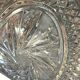 cut crystal sugar bowl with lid Pinwheel pattern crystal sweet jar