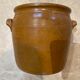 Pot in brown stoneware