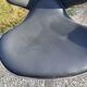 Paire de tabourets de bar vintage chrome et skai