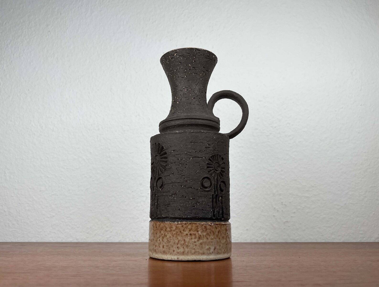 Vase en céramique de studio danois du milieu du siècle, années 1960