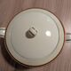Large Longchamp set in France in earthenware Tea service, serving pieces