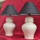 Two large pair of ceramic lamp