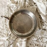 Silver plate with swan heads