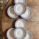 Set of 8 vintage deep plates