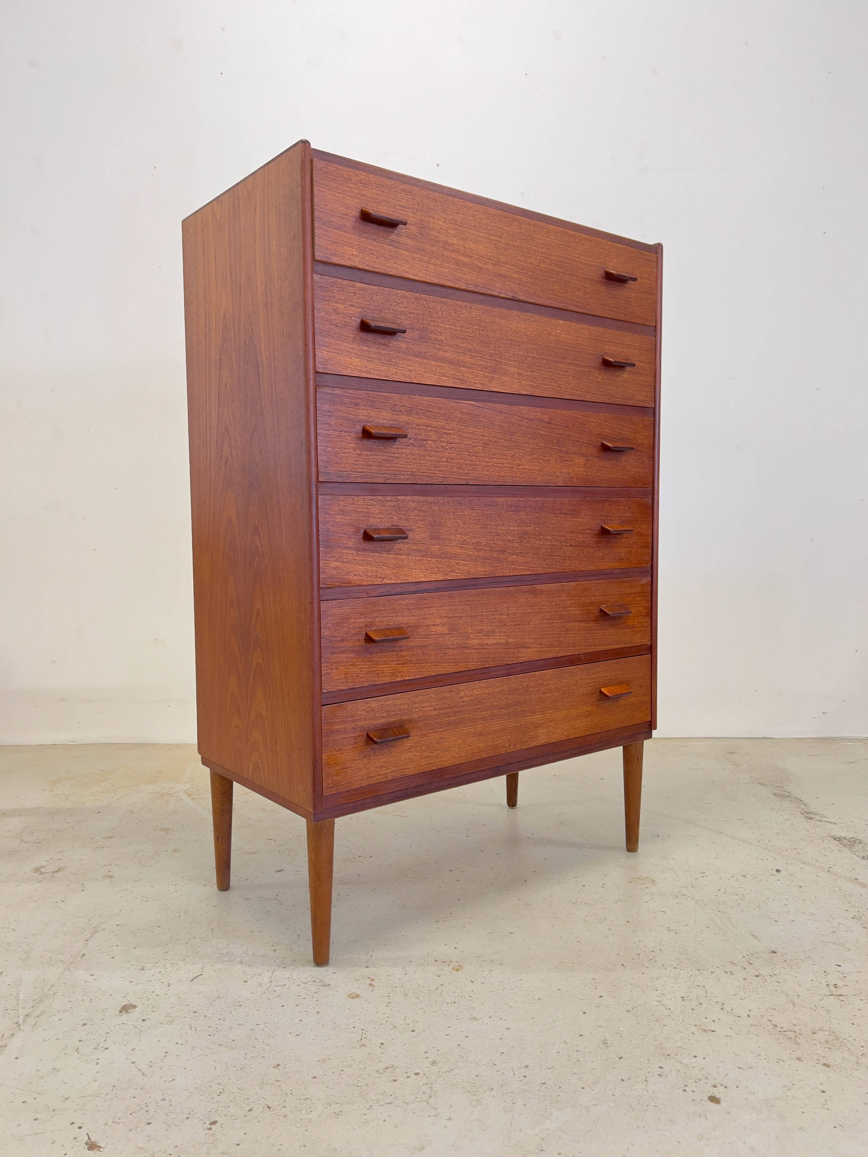 Poul Volther Teak Chest Of Drawers, 1950s.