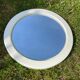 Miroir rond blanc en plastique vintage
