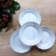 4 vintage flat plates porcelain from St Amand 191103
