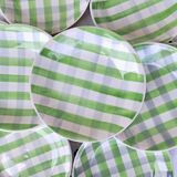 Antique checkered soup plates