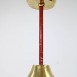 1970s space age metal pendant by ludib bratislava, czechoslovakia