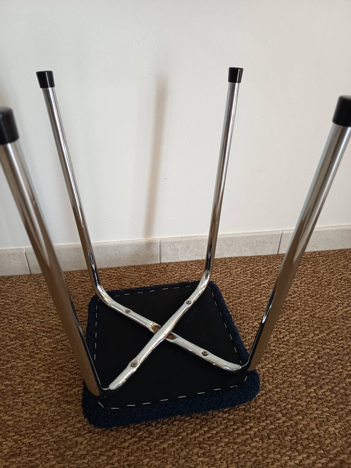 Vintage steel tube stool