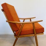 Mid-Century Armchair by Jaroslav Šmidek for TON, 1970’s