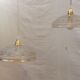 Duo de suspensions en opaline vintage