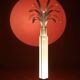 Theo Verhulst 1982 Perspex Palm Floor Lamp