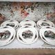 Set of 6 flat plates Sarreguemines model Obernai