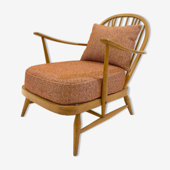 Reupholstered Ercol armchair