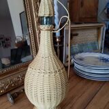 Old brass scoubidou decanter