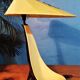 Lampe céramique 1950s