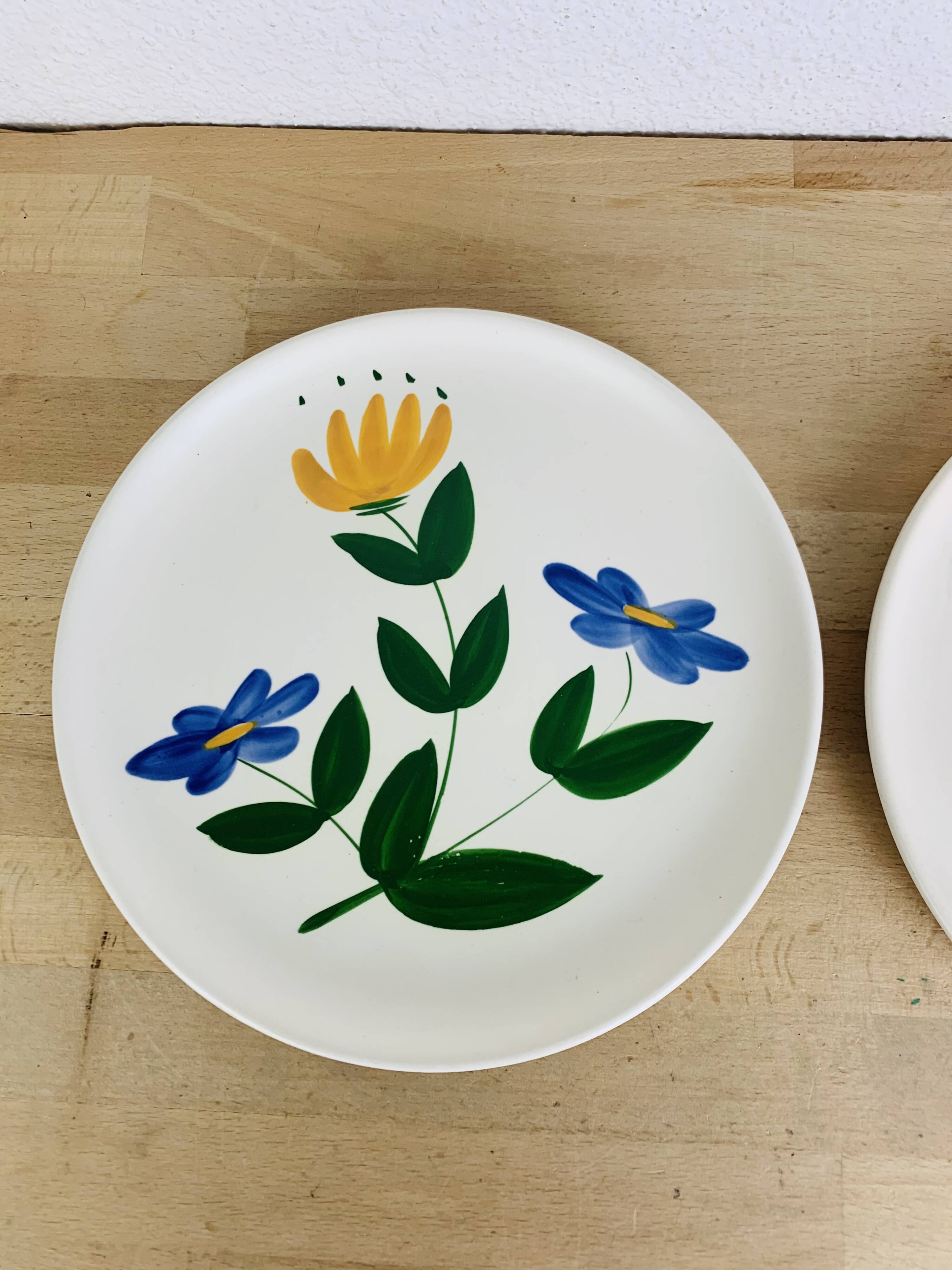 3 vintage ceramic dishes and pitcher from the 50s Poteries du Marais