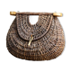 Rattan braided fishing basket