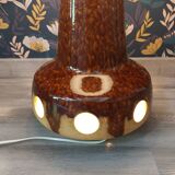 Fat lava ceramic floor lamp by Baudin