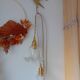 Suspension baladeuse vintage en verre