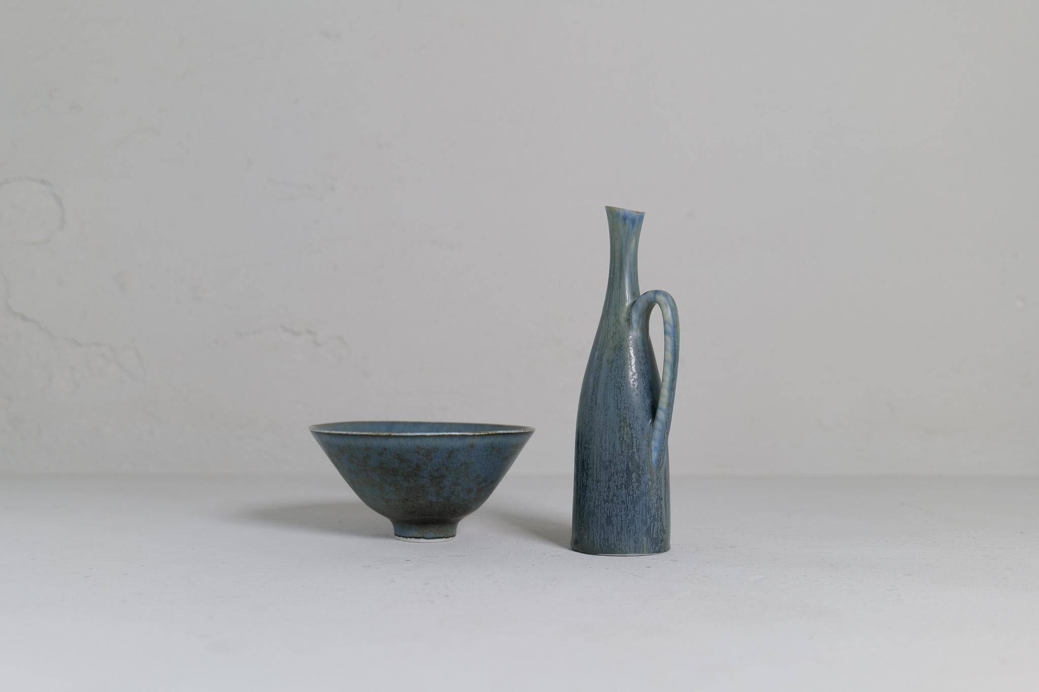 Collection of ceramic vases by Carl Harry Stålhane Rörstrand Sweden, 1950