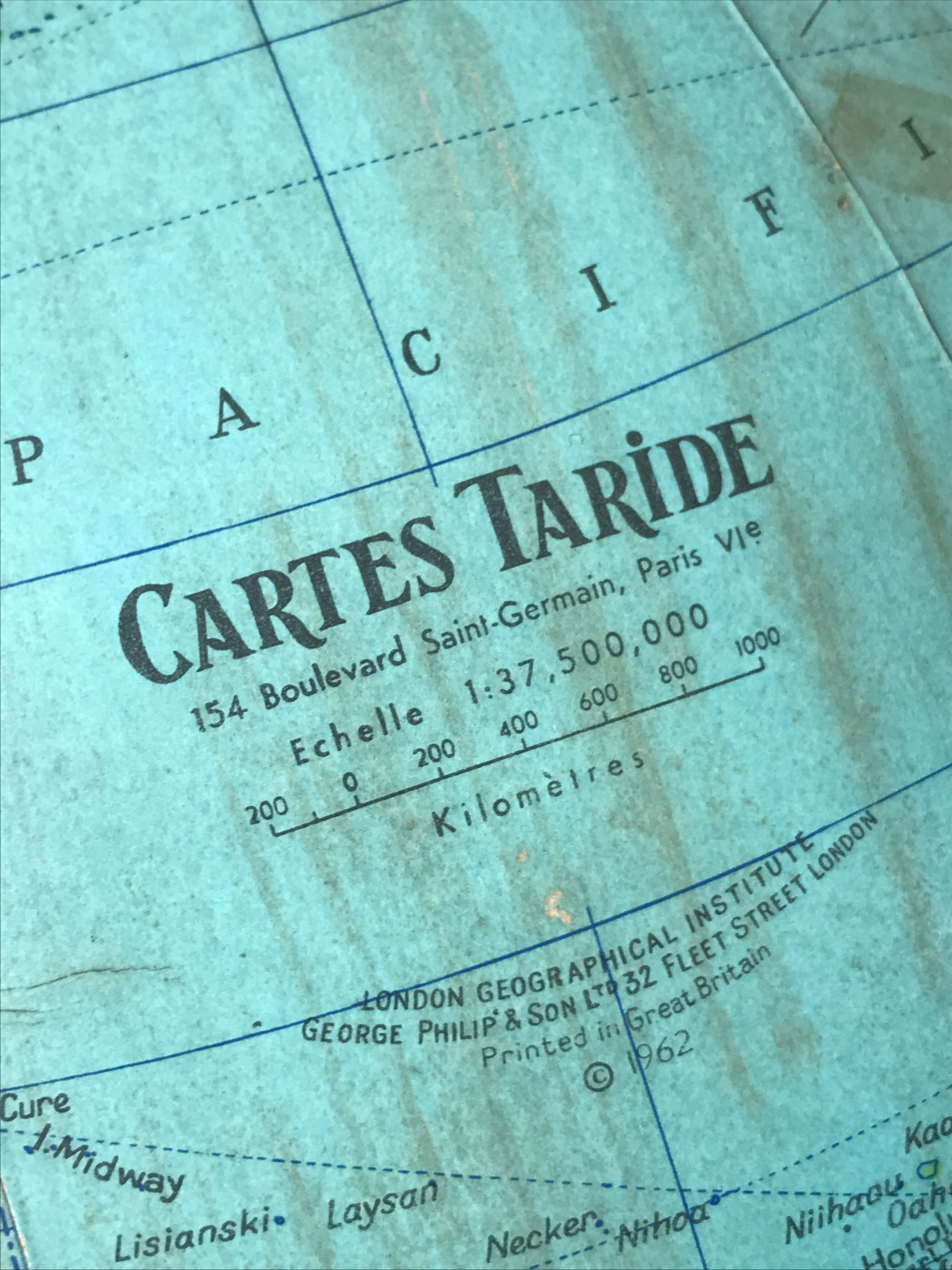 Luminous glass globe 1962