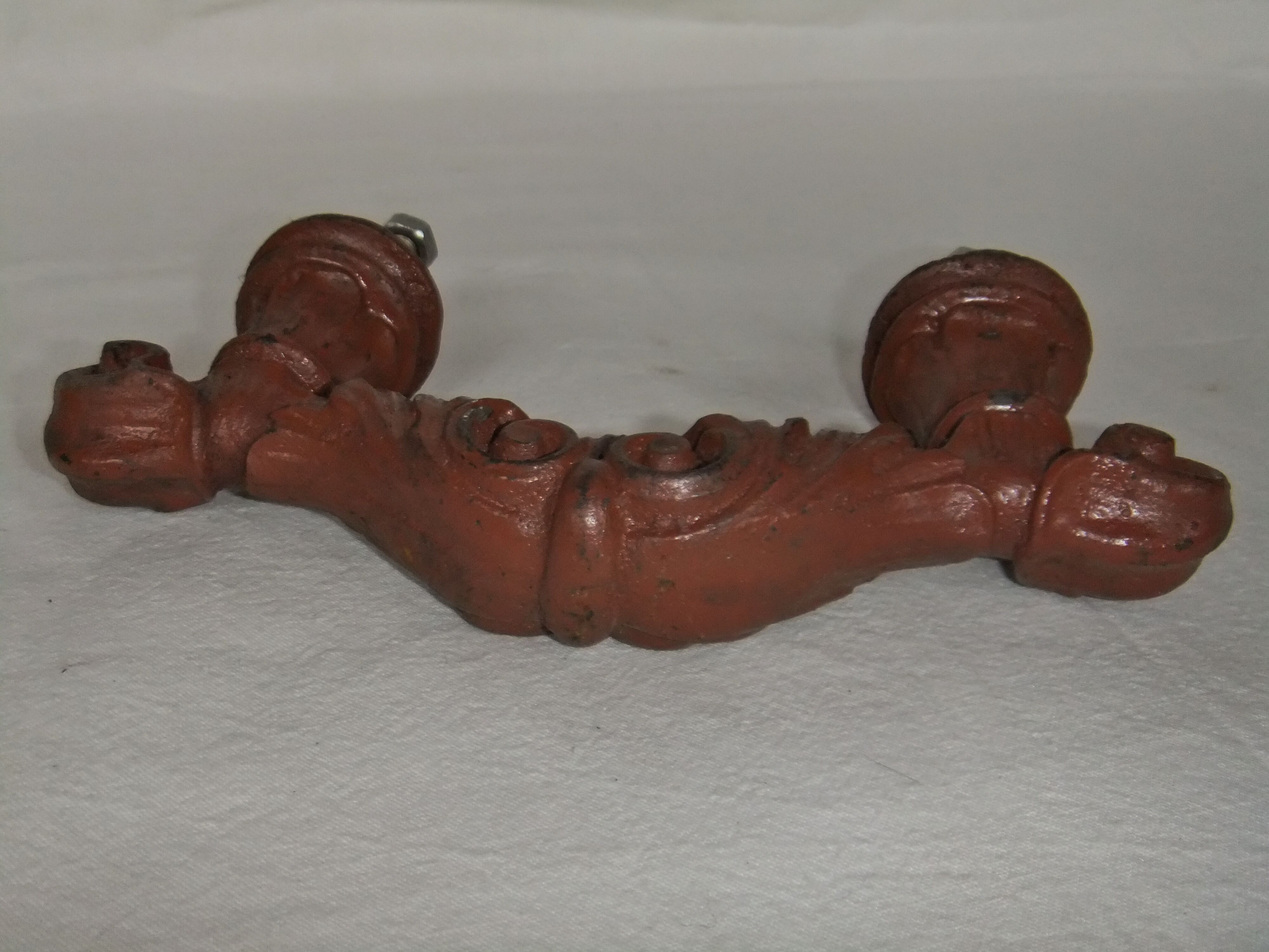 Old cast iron door handle